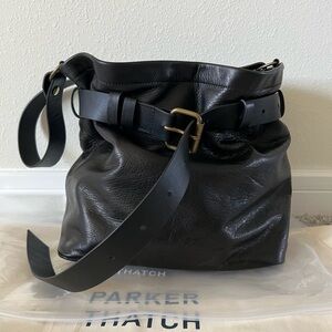 Parker Thatch Belted Jane Heritage "Broken-In" Leather Black
